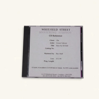 Urusei Yatsura - ‘Slain By’ Mastering References: Four Whitfield Street CDs + Mastered Cassette