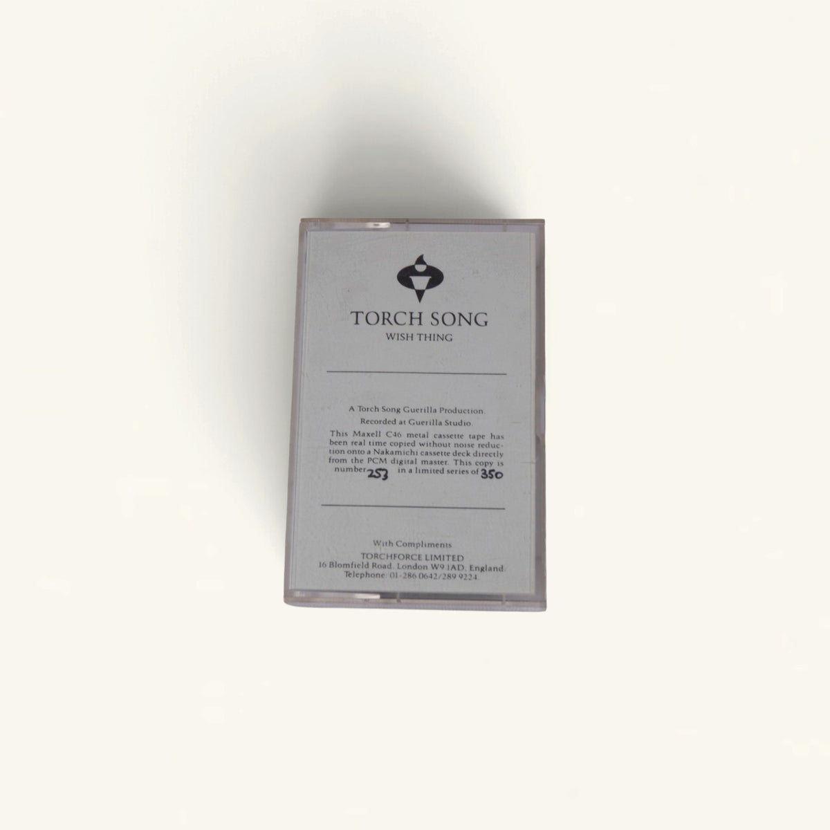 Torch Song - ‘Wish Thing’ Pre-Release Cassette (Numbered 253/350)