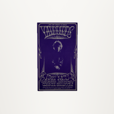 Detroit Grande Ballroom – Yardbirds Postcard
