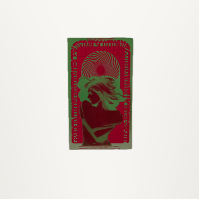 Detroit Grande Ballroom – James Cotton Postcard ('Green Woman')