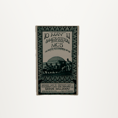 Detroit Grande Ballroom Postcard – James Cotton Blues Band & MC5