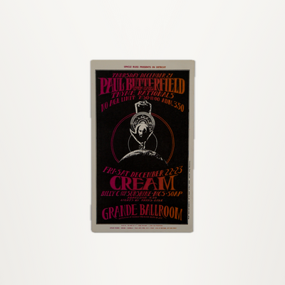 Detroit Grande Ballroom – Paul Butterfield Blues Band & Cream Postcard