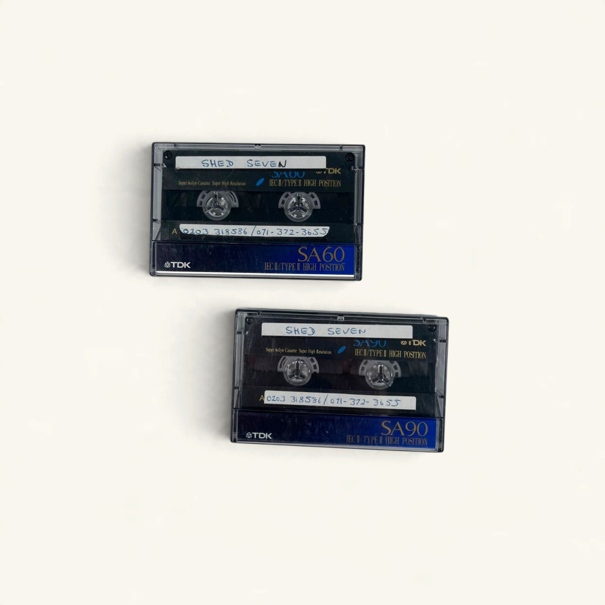 Shed Seven - Two Early Demo Cassettes (‘Dolphin,’ ‘Dirty Soul,’ ‘Casino Girl’)