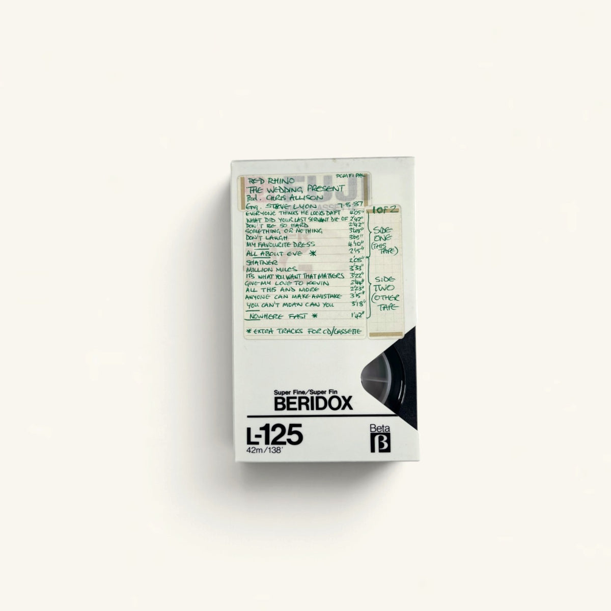 The Wedding Present - ‘George Best’ Mastered Betamax Safety Copies x2 (PCM-F1, 7.8.87)