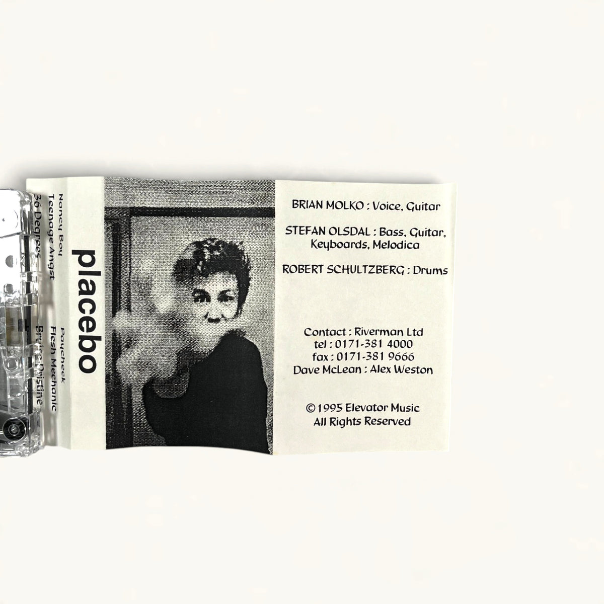 Placebo - Early Demo Cassette (‘Nancy Boy,’ ‘Teenage Angst,’ ‘36 Degrees’)