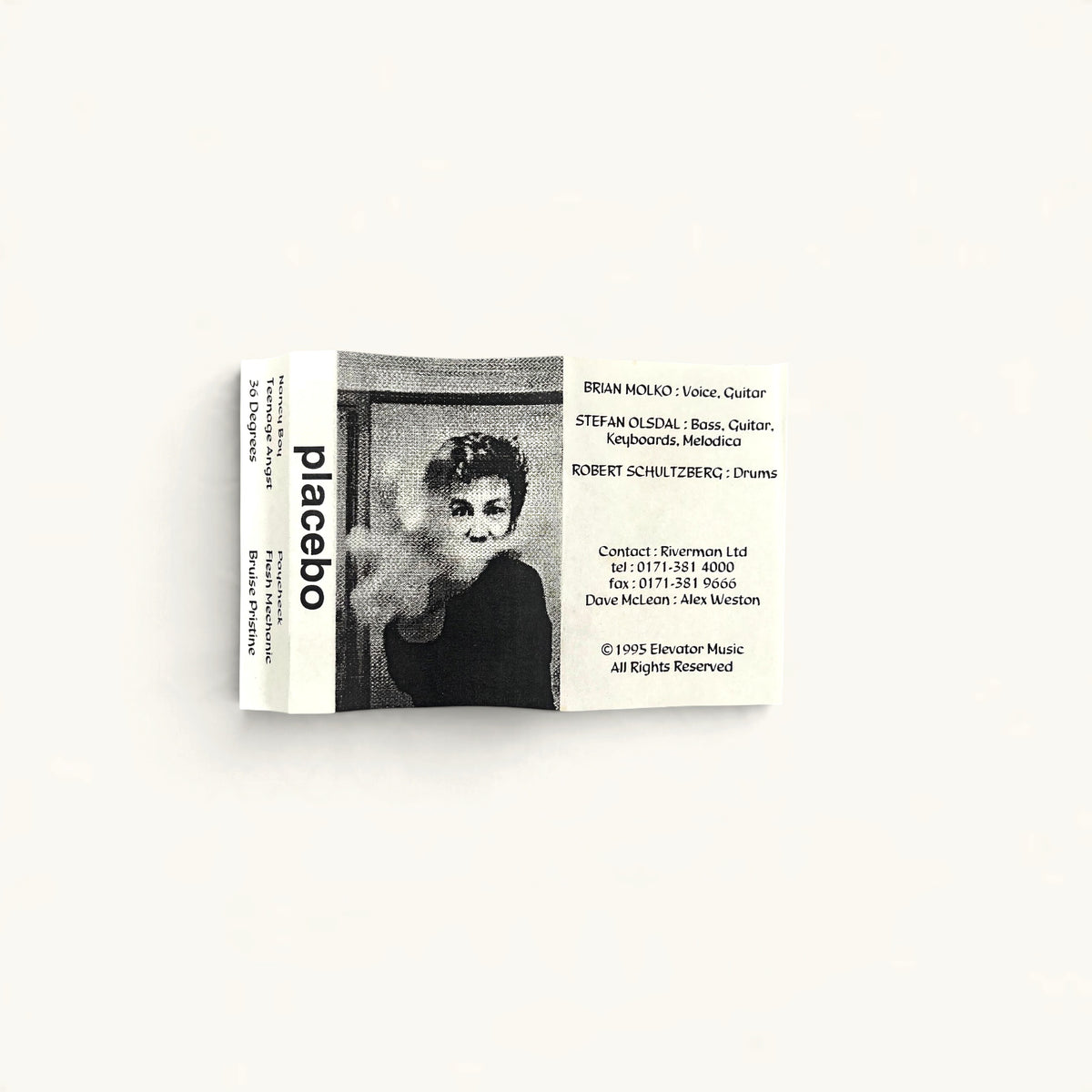 Placebo - Early Demo Cassette (‘Nancy Boy,’ ‘Teenage Angst,’ ‘36 Degrees’)