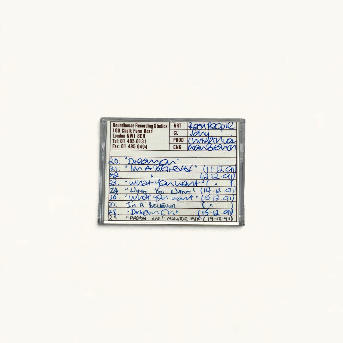The Real People - Live & Studio Mix DATs x3 (Moles, Roundhouse, AIR, 1991)