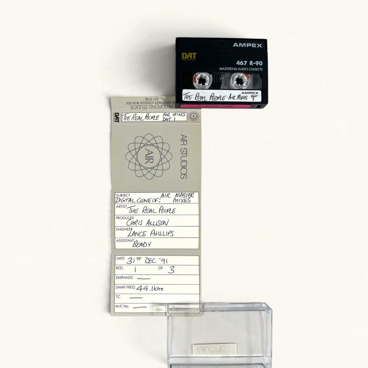 The Real People - ‘Believer’ Bundle: Final Mix DAT, AIR Safety DATs, Mix Cassette + Single (7-Inch, CD, Cassette)