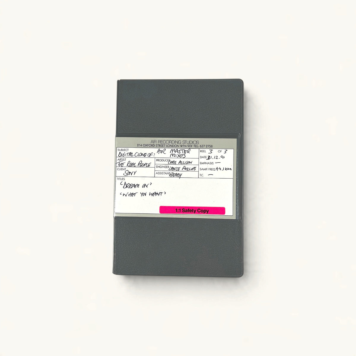 The Real People - ‘Believer’ Bundle: Final Mix DAT, AIR Safety DATs, Mix Cassette + Single (7-Inch, CD, Cassette)