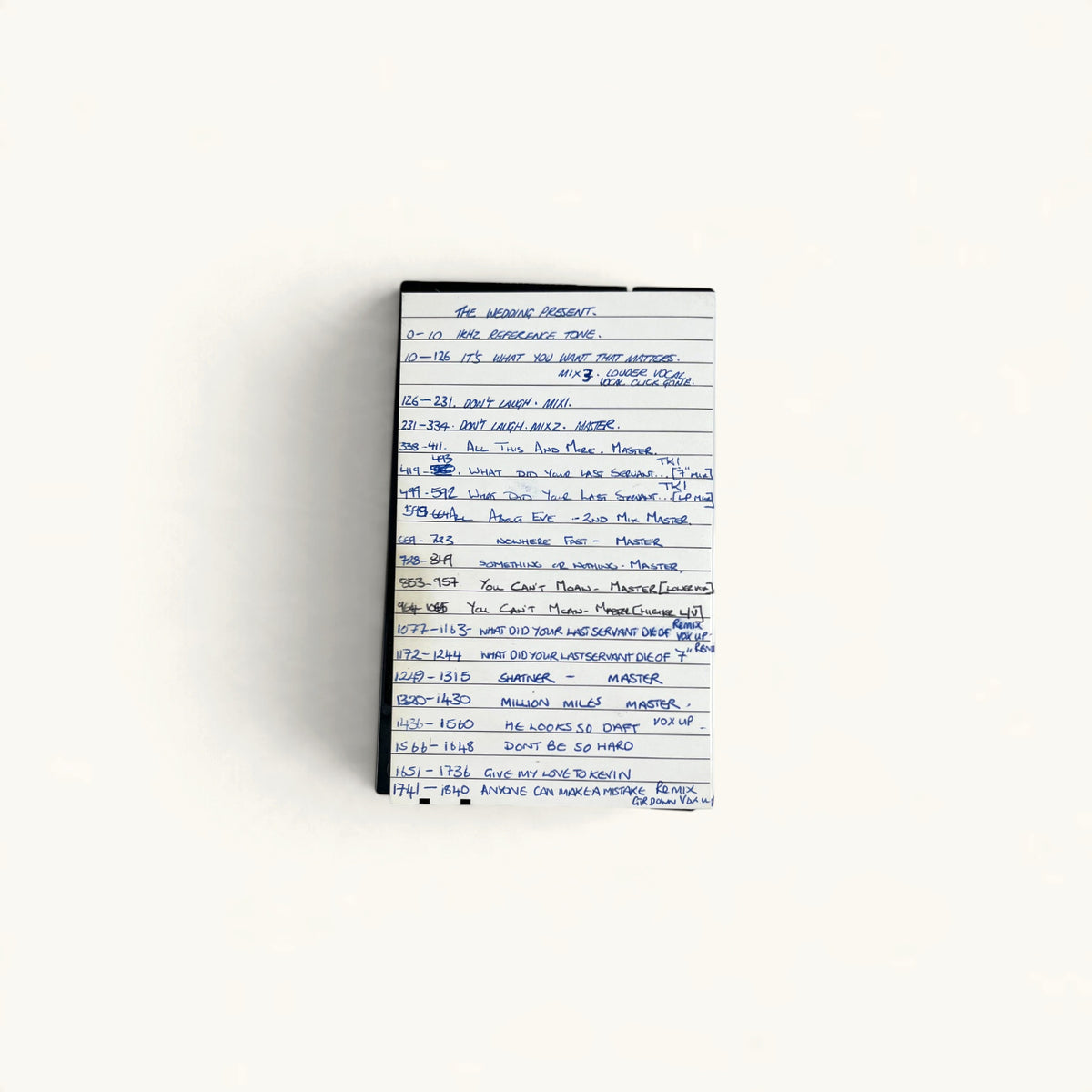 The Wedding Present - Studio Betamax Tapes Bundle: ‘Getting Better’, AIR, Rough & Monitor Mixes (1987–88)