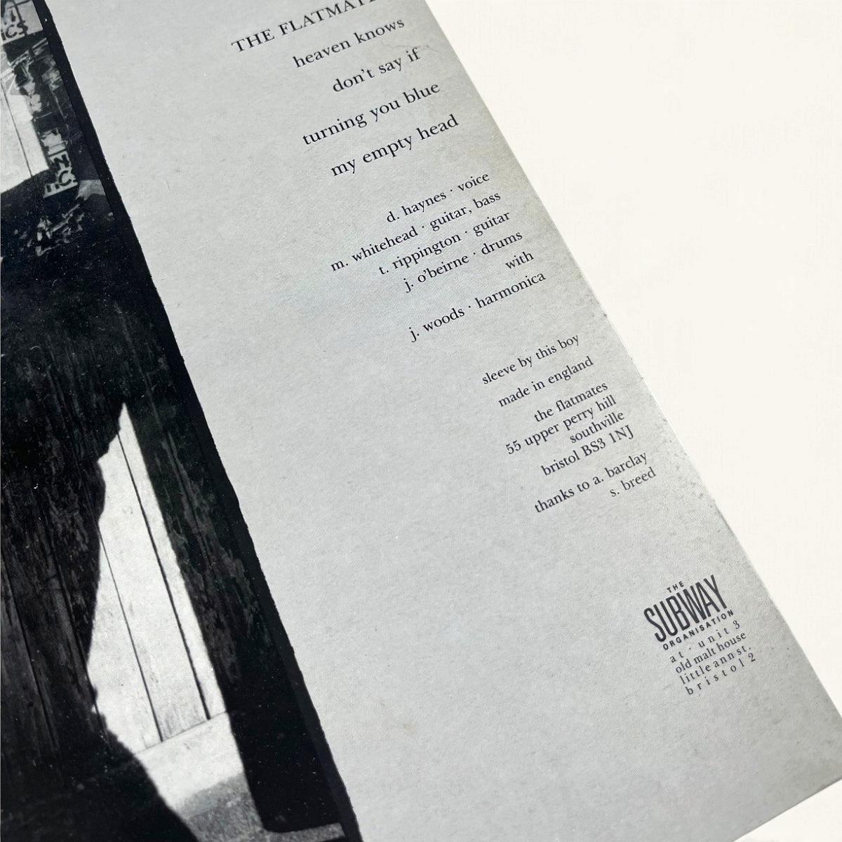 The Flatmates - ‘Heaven Knows’ 12-Inch + 7-Inch (Subway 21)
