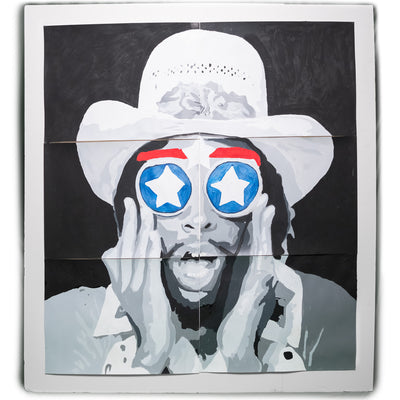 Painted Paper portrait Bootsy Home Alone / 1 of its kind