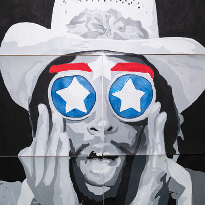 Painted Paper portrait Bootsy Home Alone / 1 of its kind