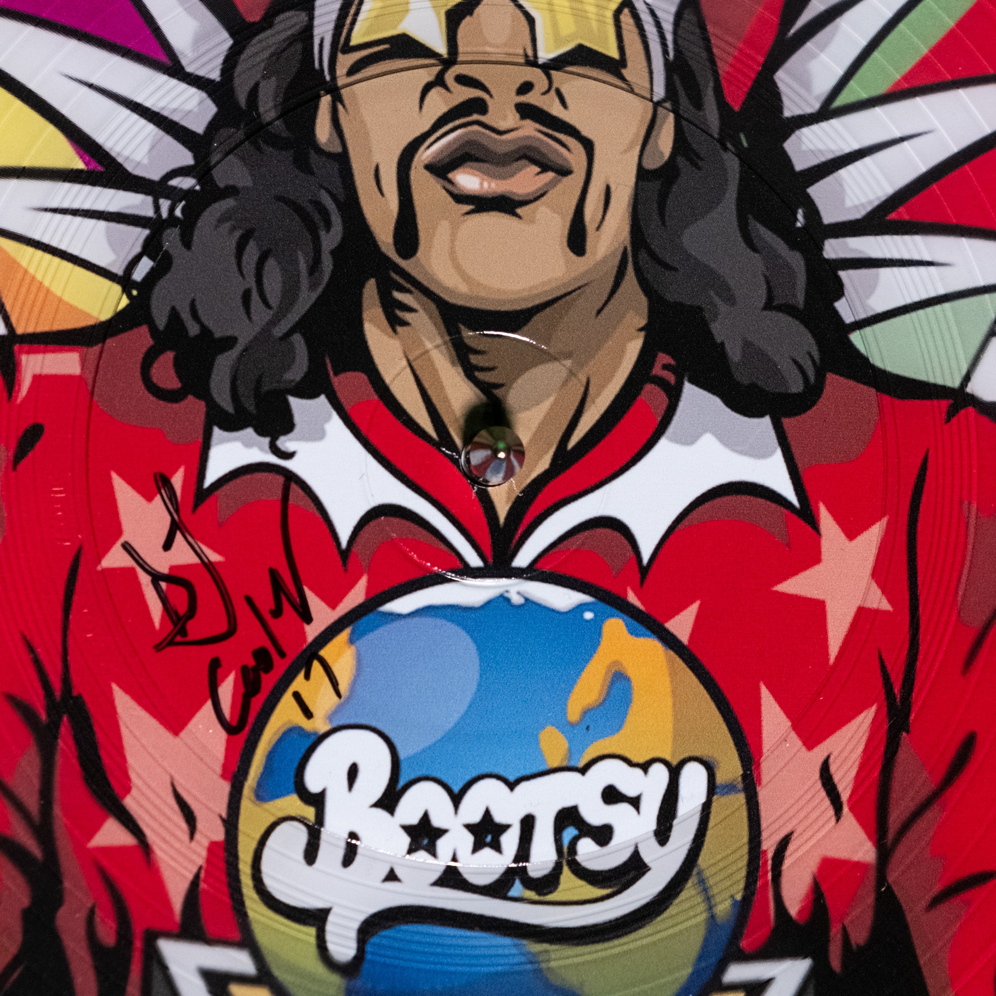 Bootsy Collins Auction: One-of-Two Funk tie-dye turntable (signed