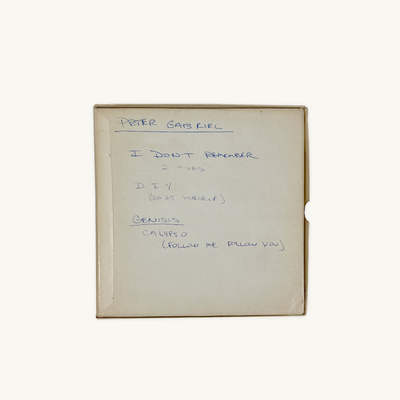 Peter Gabriel 'I don't remember / 'DIY' / Calypso (Master Studio Tape)