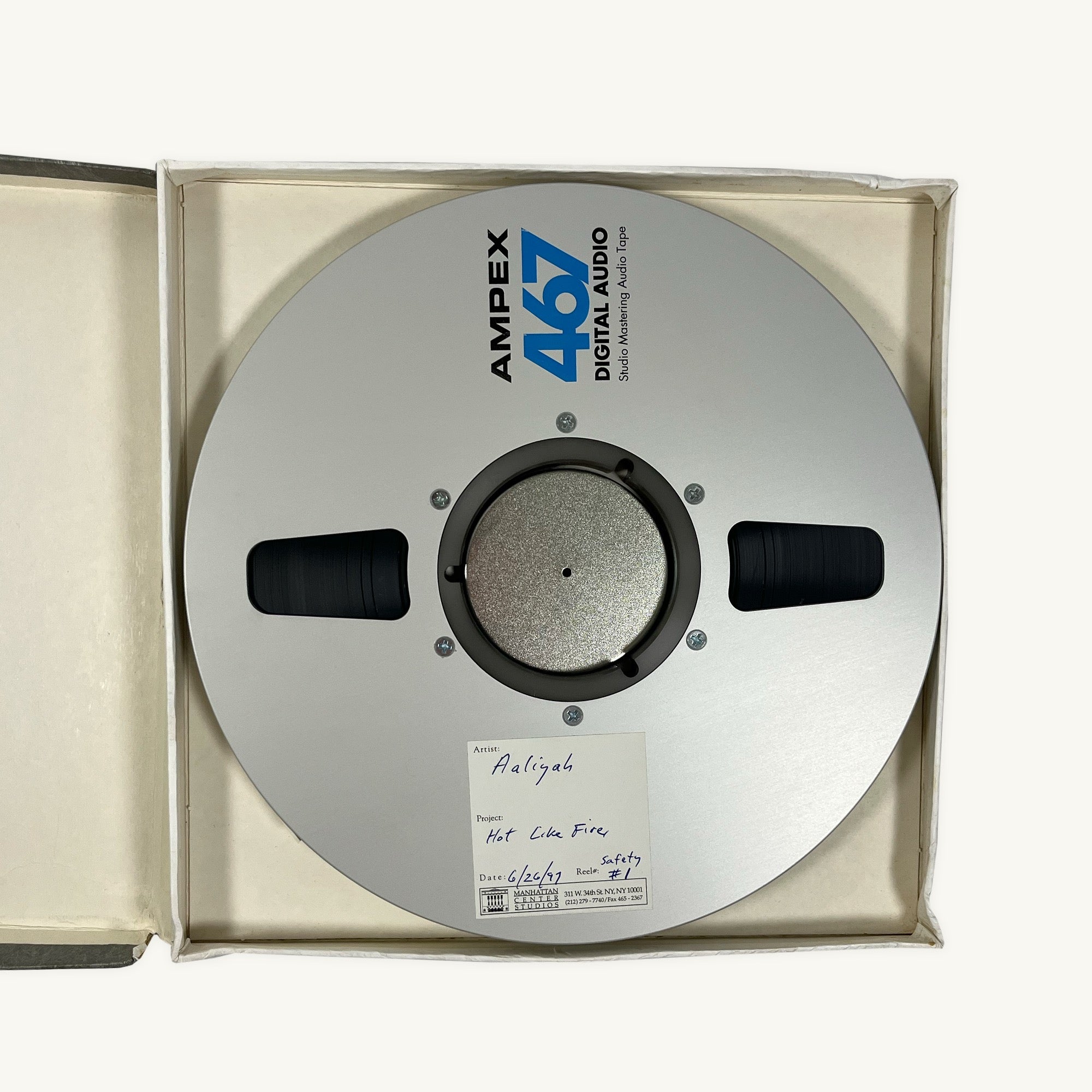 Aaliyah Digital Master and Safety Copy Package (1996) "Hot Like Fire", "Four Page Letter" (1996) Pack Of 2