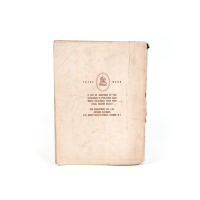 "Parlophone Record Catalogue 1954-55", 1954 The Parlophone Company Ltd