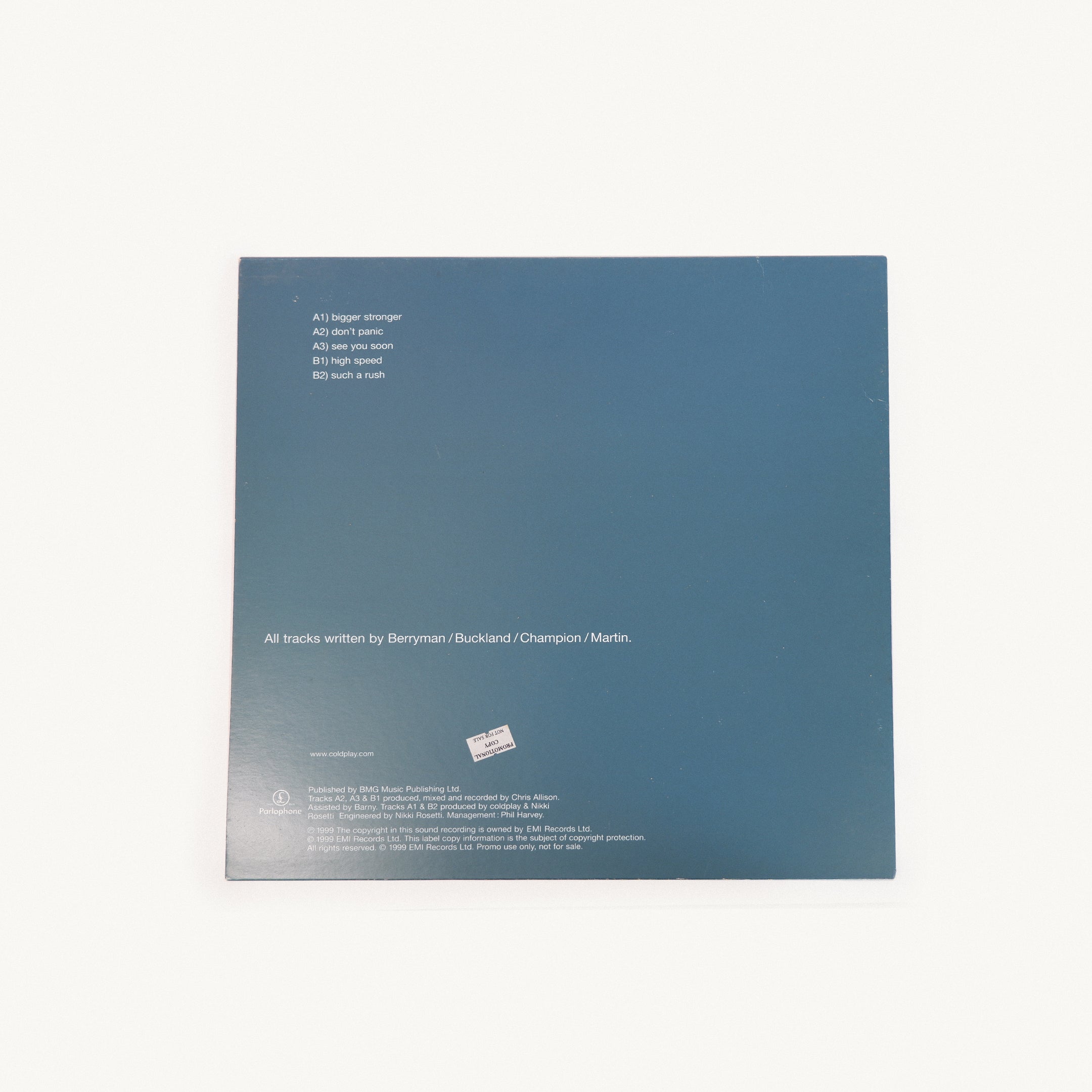 Coldplay – The Blue Room EP Promotional Package