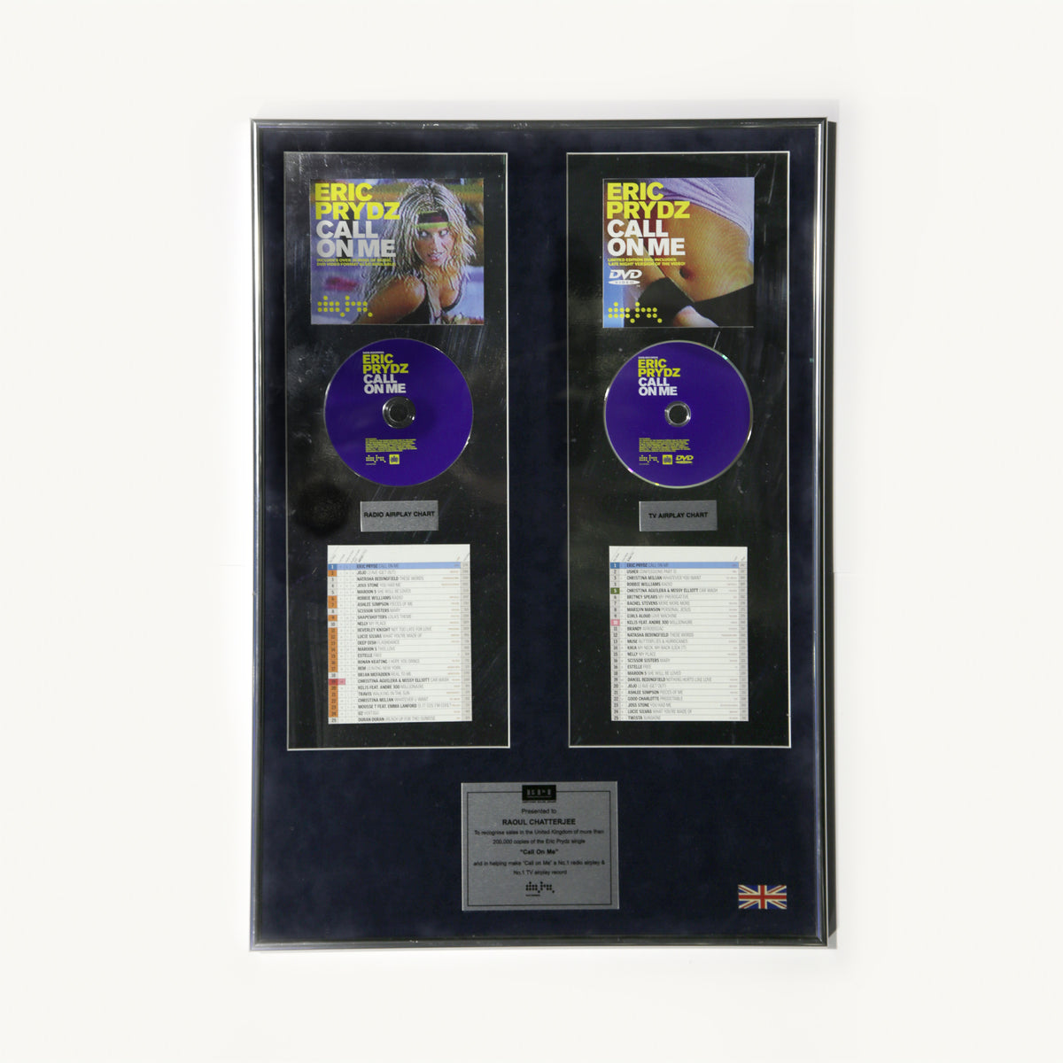 Eric Prydz ‘Call On Me’ Sales Award