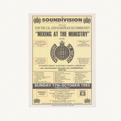 Classic Ministry of Sound Flyer Collection
