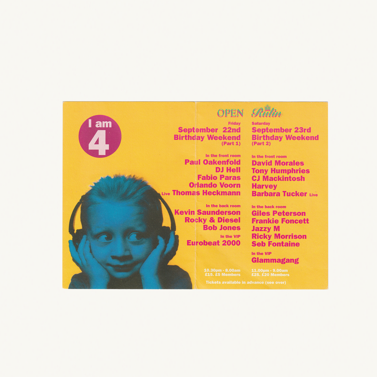 Classic Ministry of Sound Flyer Collection