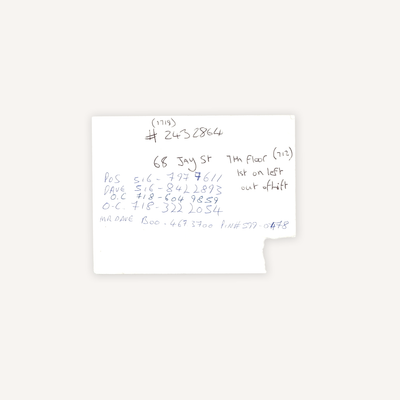 Postcard Used During the De La Soul Recording Sessions