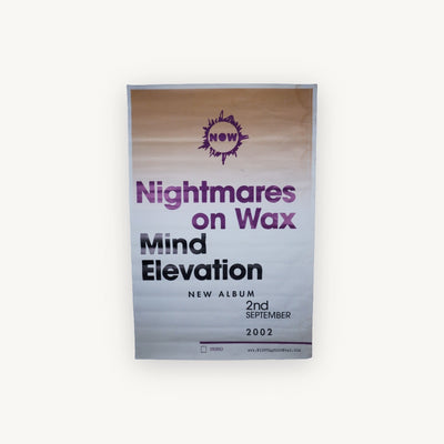 (Signed) NOW Mind Elevation promo Poster (Cream w Purple Text / A2)