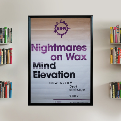 (Signed) NOW Mind Elevation promo Poster (Cream w Purple Text / A2)