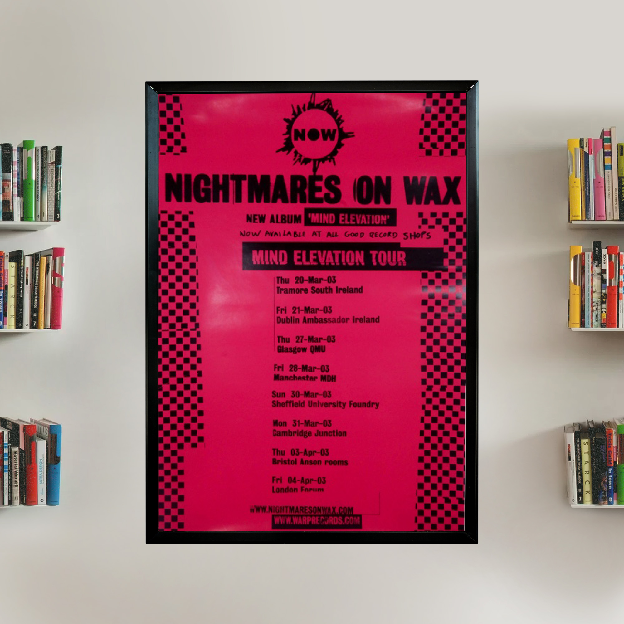 NOW Mind Elevation Tour Poster (Pink A3)