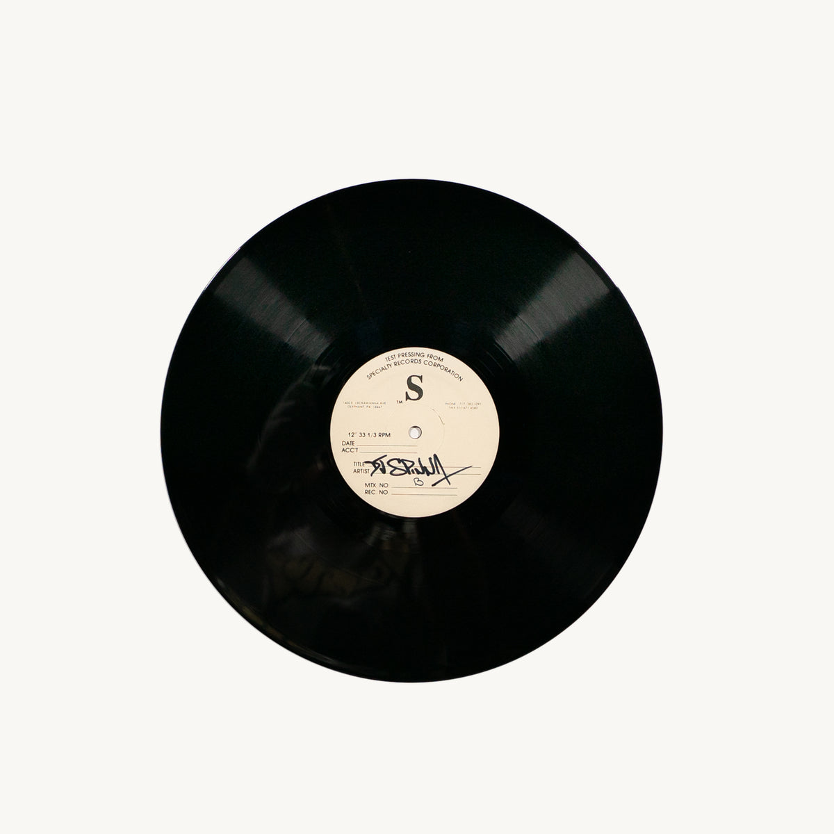 Unreleased Test Pressing (1996)