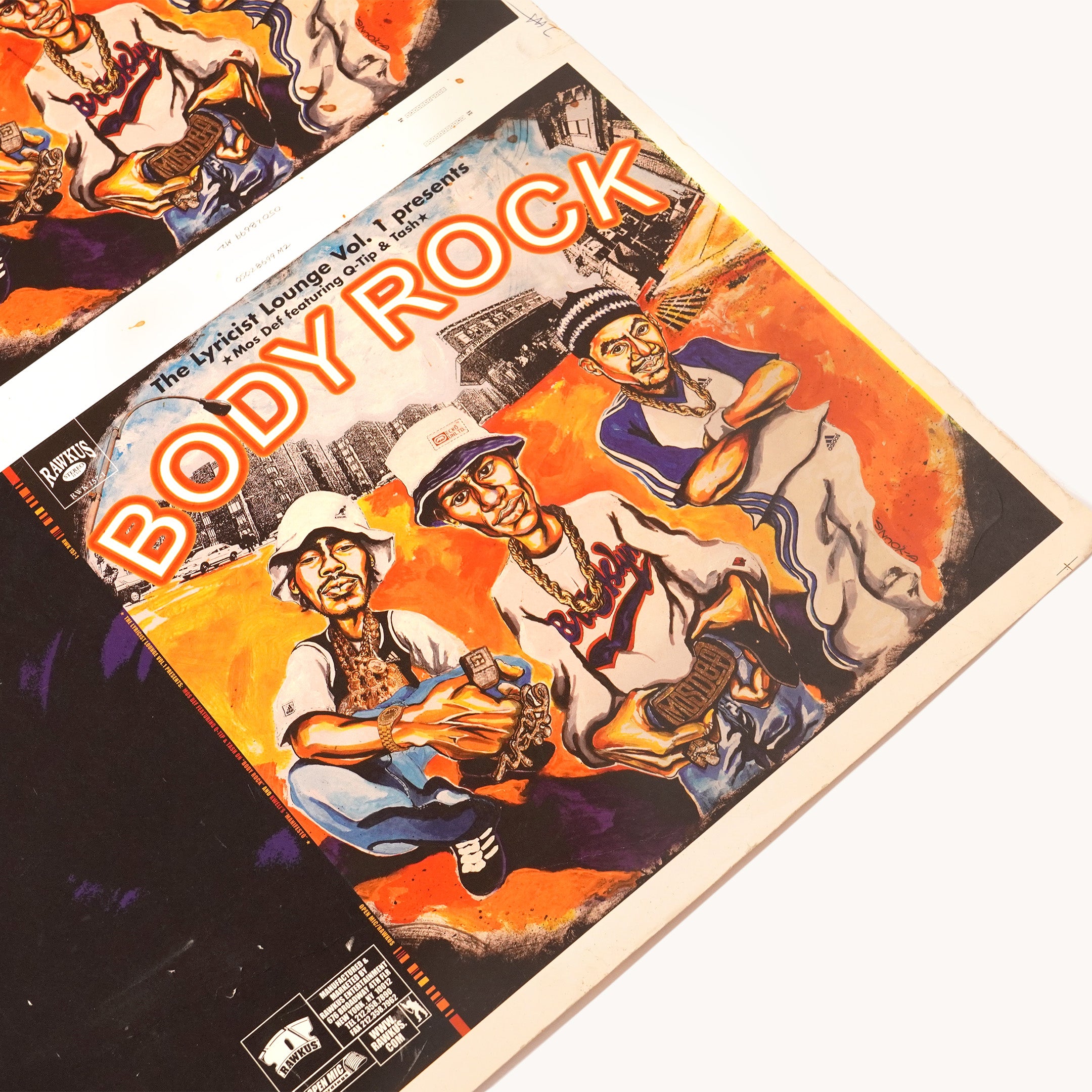 Mos Def - Body Rock サイン入り12インチレコード Reverse-board print of GE-OLOGY's original iconic 'Body Rock