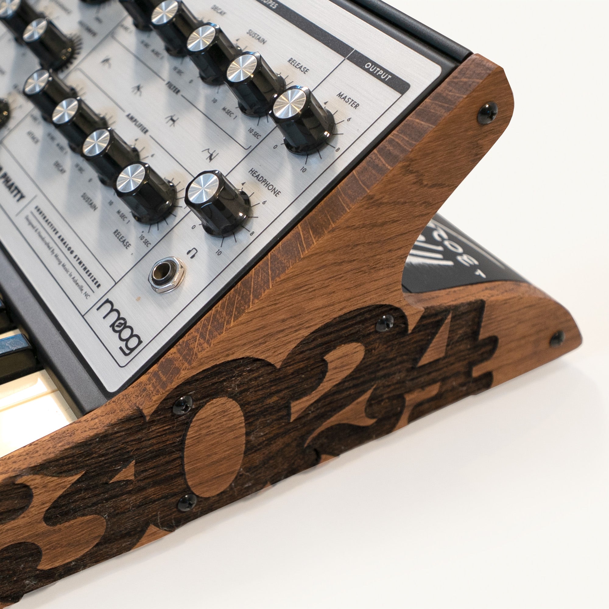 Moog Sub Phatty Synthesizer with Custom 3024 Wooden Panels – Studio Used & Signed