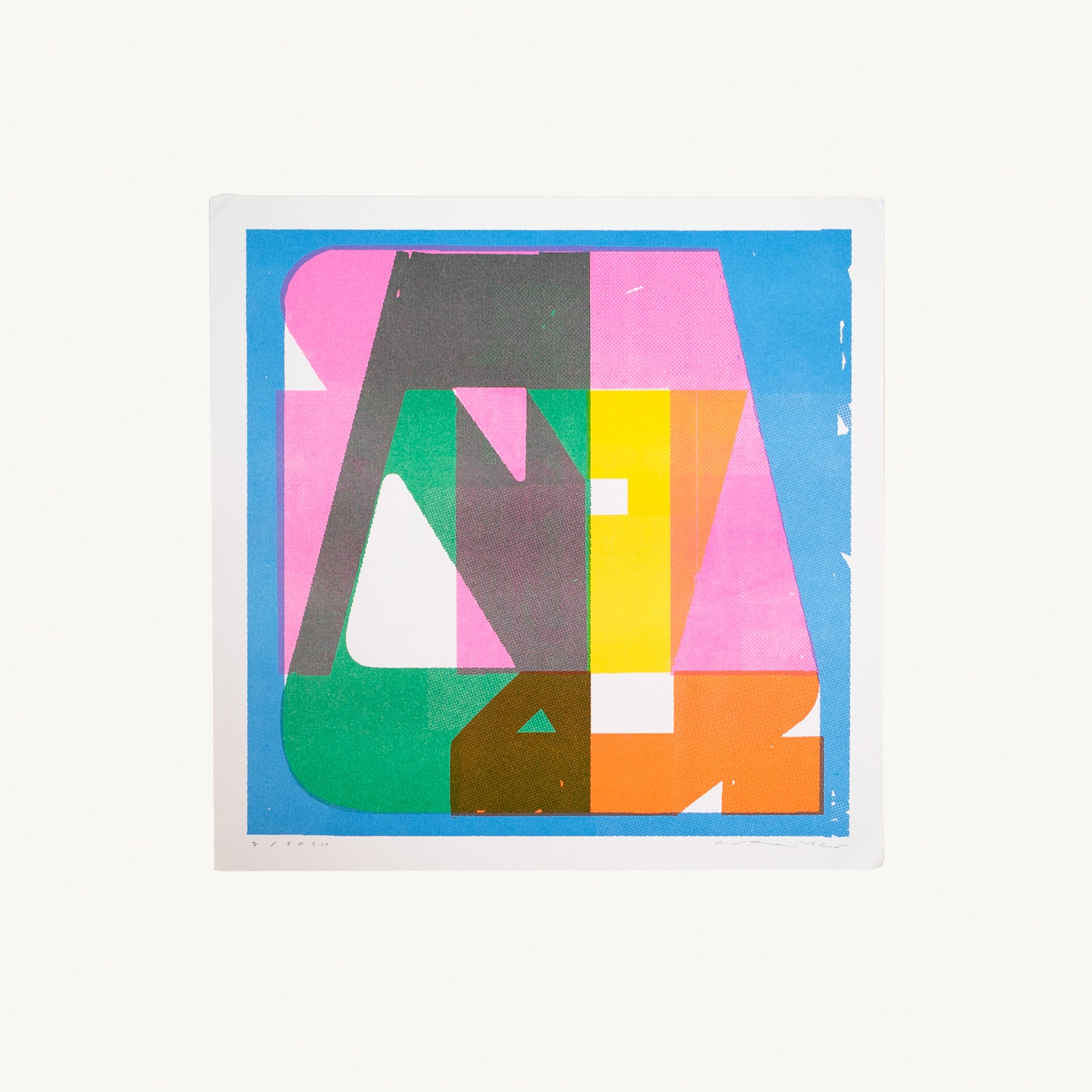 Otik – Cloud Runner Limited Edition Erosie Riso Print