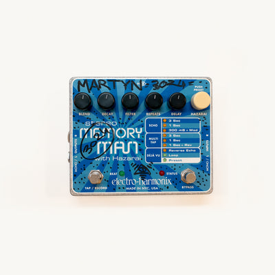 Electro-Harmonix Stereo Memory Man with Hazarai Delay Pedal – Studio Used & Signed