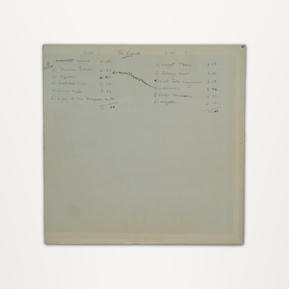 The Vapors – Second Album Test Pressing