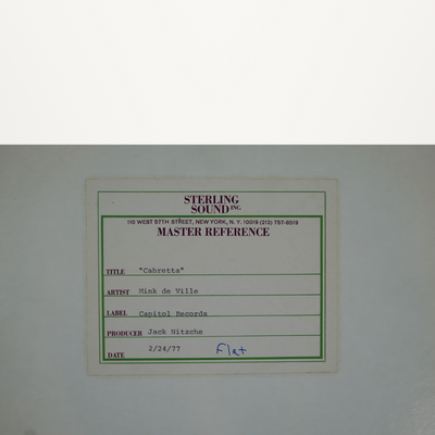 Mink DeVille – Cabretta (Test Pressing)