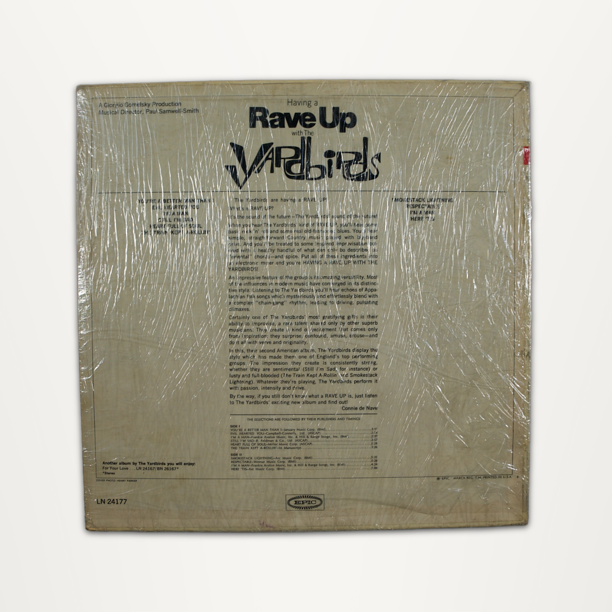 The Yardbirds – Having a Rave Up Signed LP