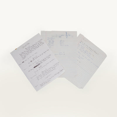 Chris Rock Handwritten “Babyface Song” Lyrics