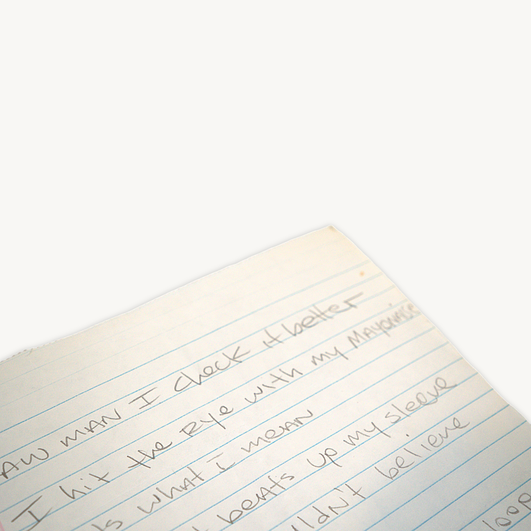 Biz Markie Handwritten “Buhloone Mindstate” Lyrics