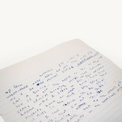 RZA Handwritten Lyrics (Gravediggaz)