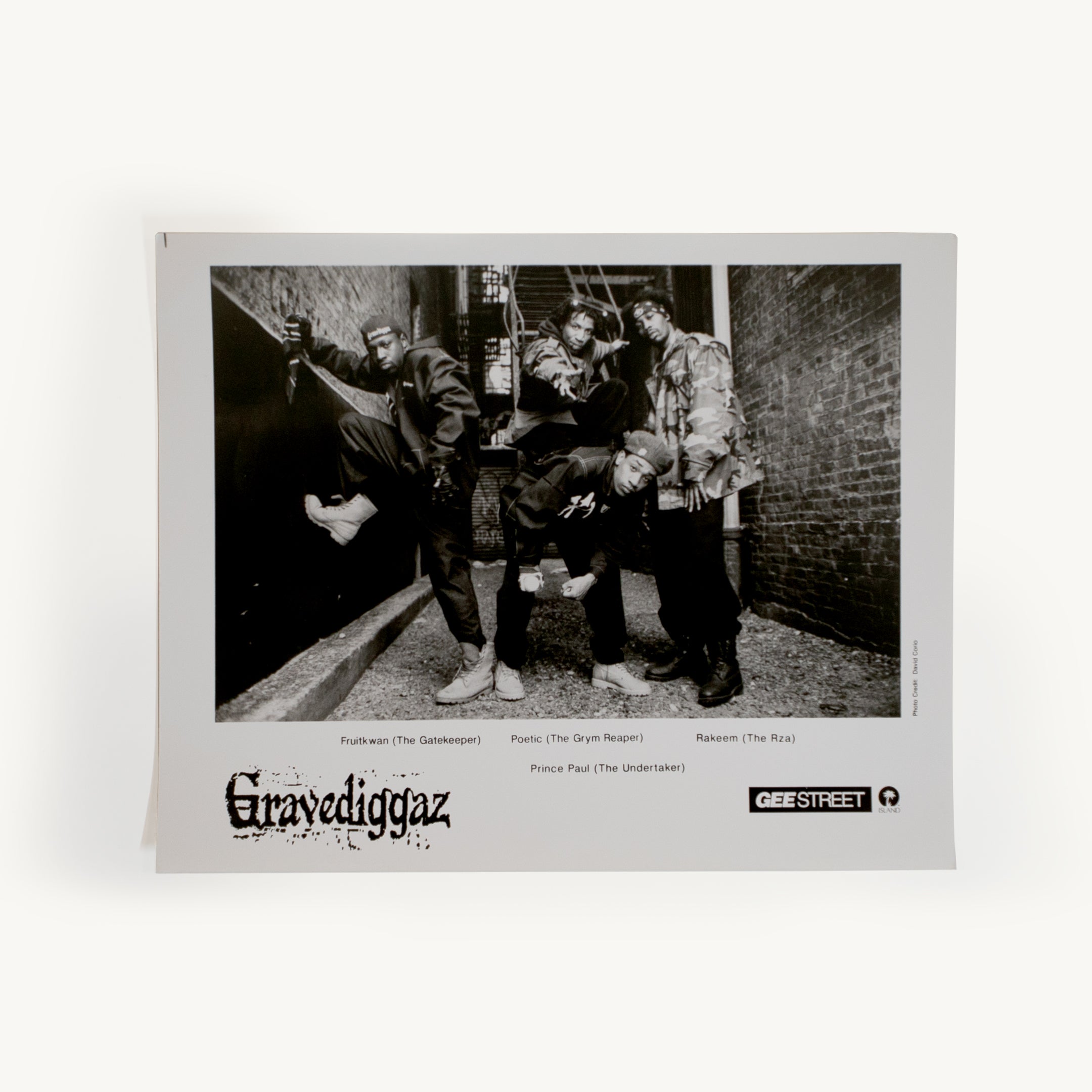 Gravediggaz Press Photo + Promo Stickers + Flyer