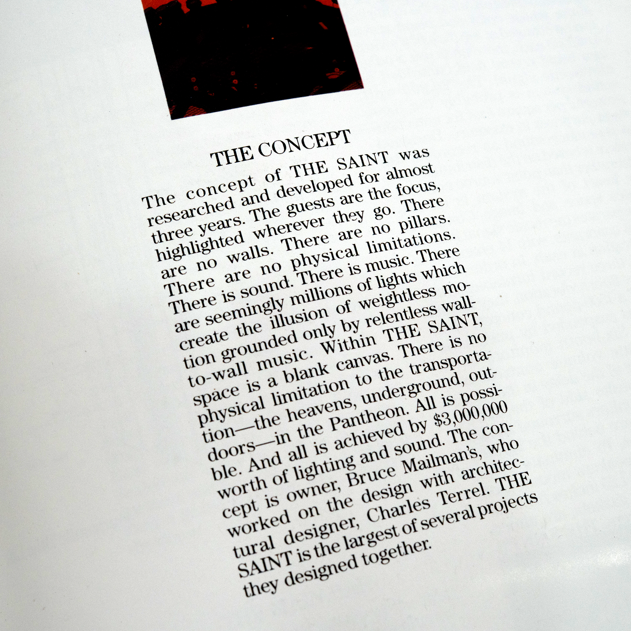 The Saint – Architectural Booklet (early 1980s)