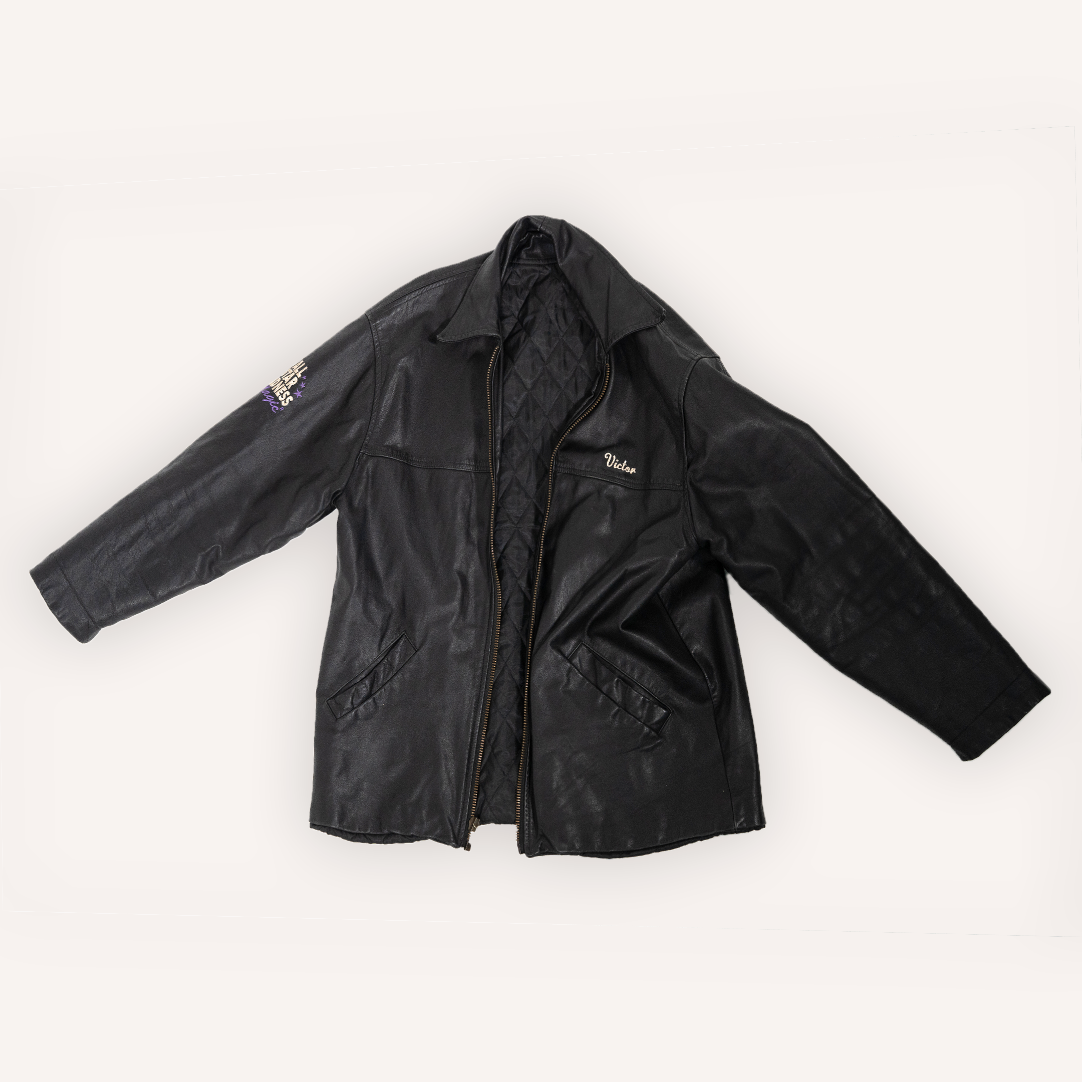 Henry Street Music - “Victor” Personalized Leather Jacket (1990s)