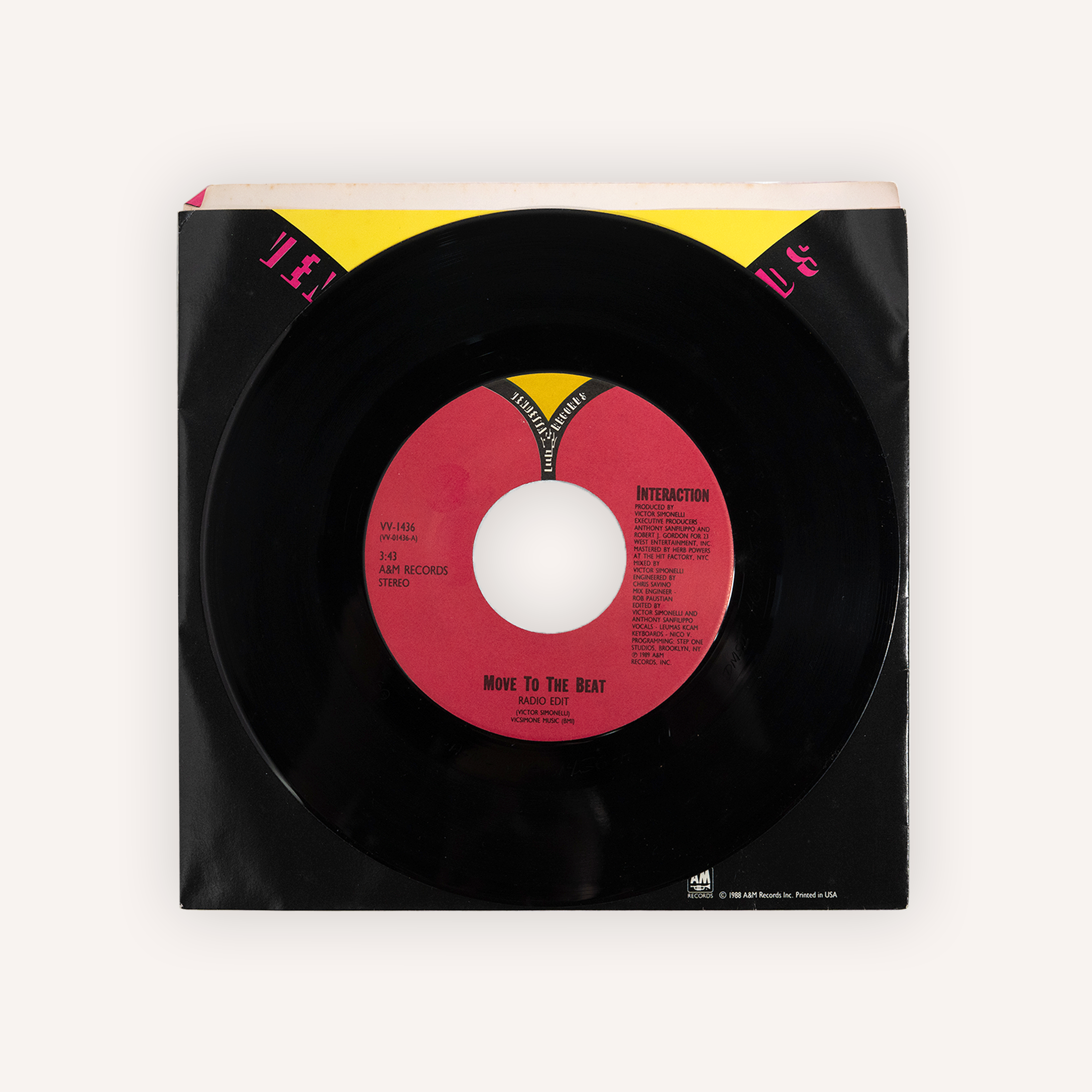 Victor Simonelli – “Move To The Beat” 7” (Vendetta Records)