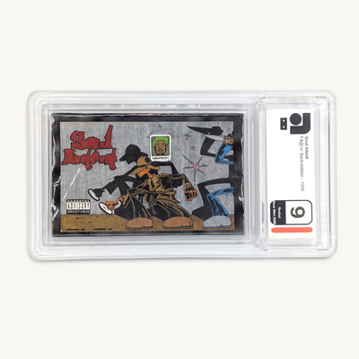 Wax Poetics sealed Soul Intent cassette single graded 9 by AMG in a black slide box featuring 1995 Detroit hip hop art