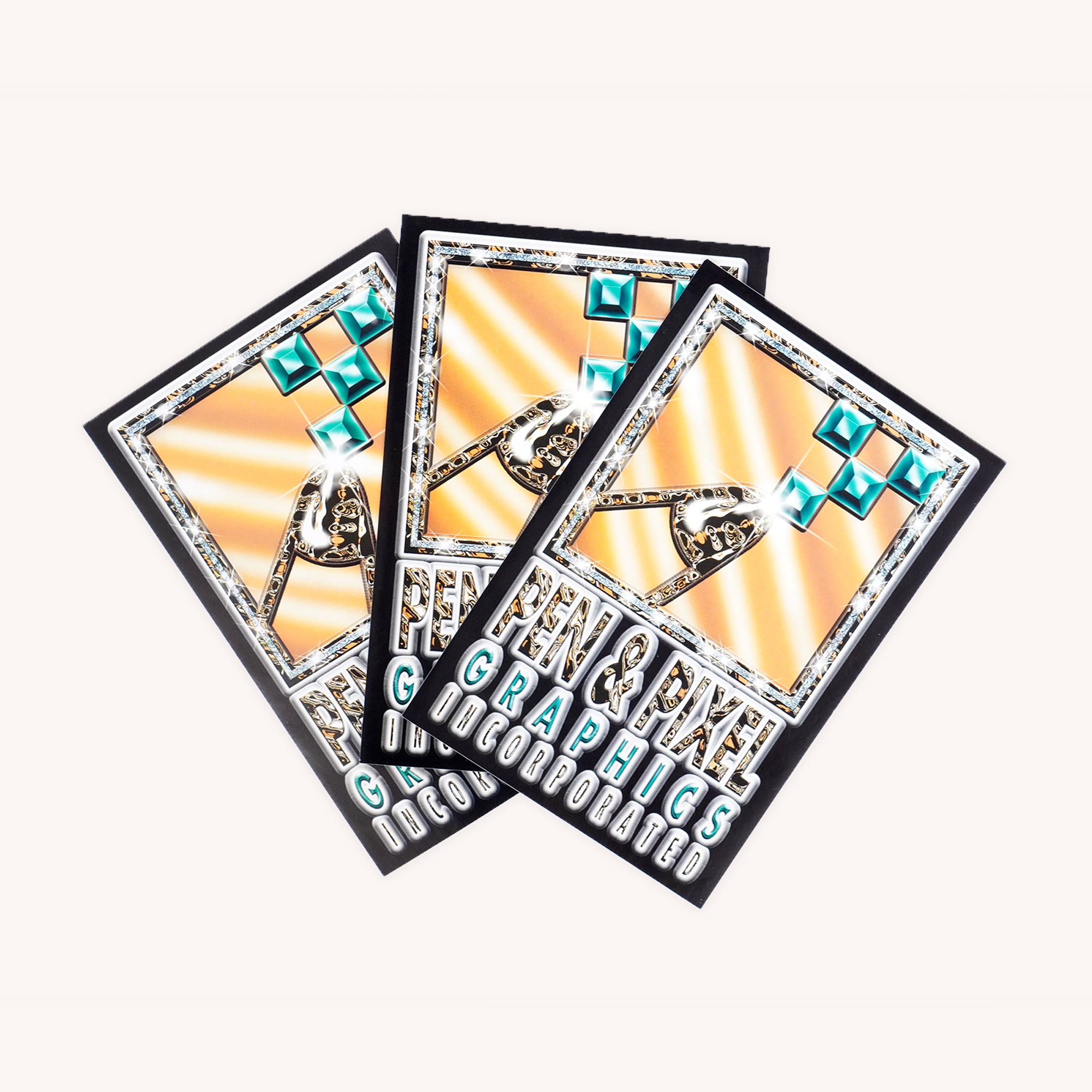 Pen & Pixel “Bling-Bling” Logo Sticker