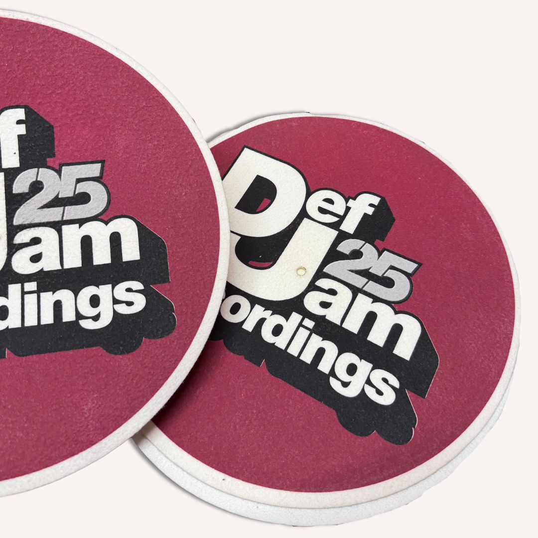 Def Jam 25th Anniversary Slipmats - Official Label Issue