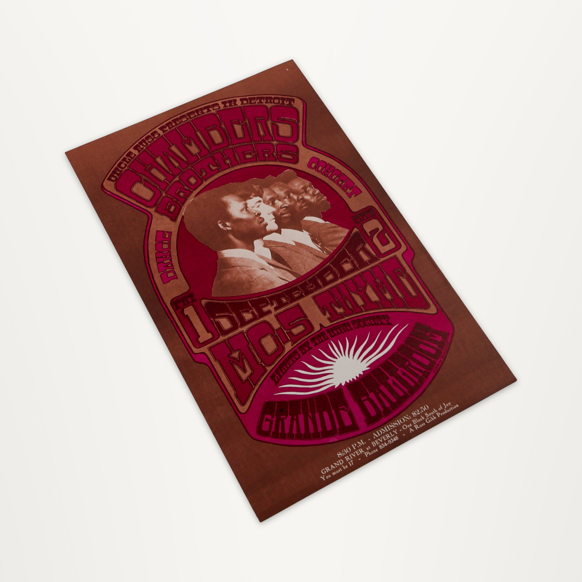 Detroit Grande Ballroom – The Chambers Brothers Concert Poster