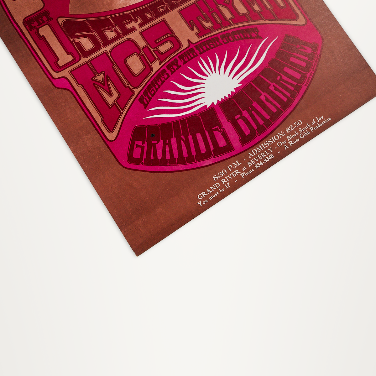 Detroit Grande Ballroom – The Chambers Brothers Concert Poster