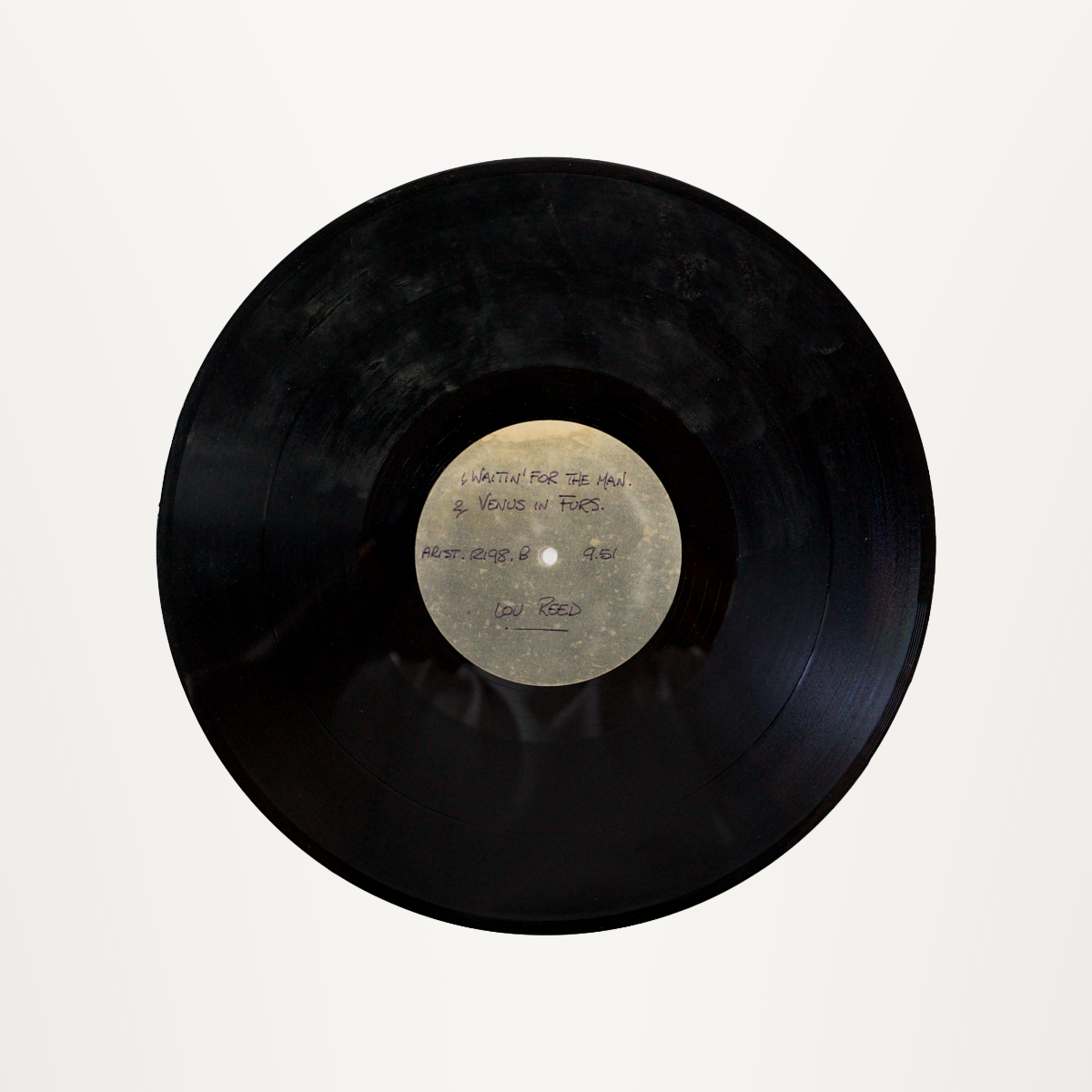 Lou Reed Acetate – Street Hassle, Waiting for the Man & Venus in Furs